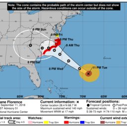 HURRICANE FLORENCE UPDATE: (Wednesday, Sept. 12, 1 a.m.)