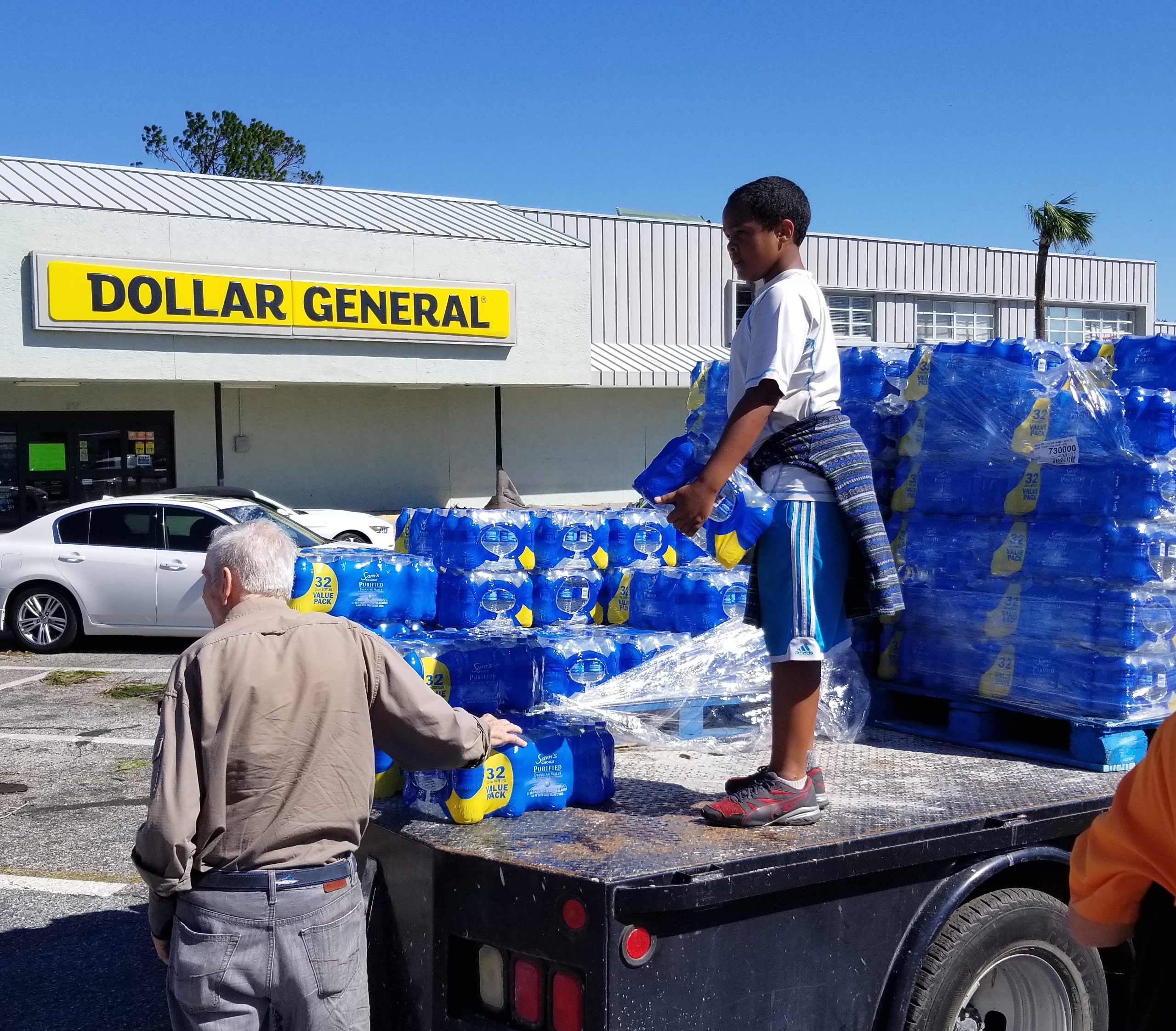 Jay Trumbull, chairman of the Florida Transportation Commission and owner of Culligan Water, who donated a truck full of water to PC residents