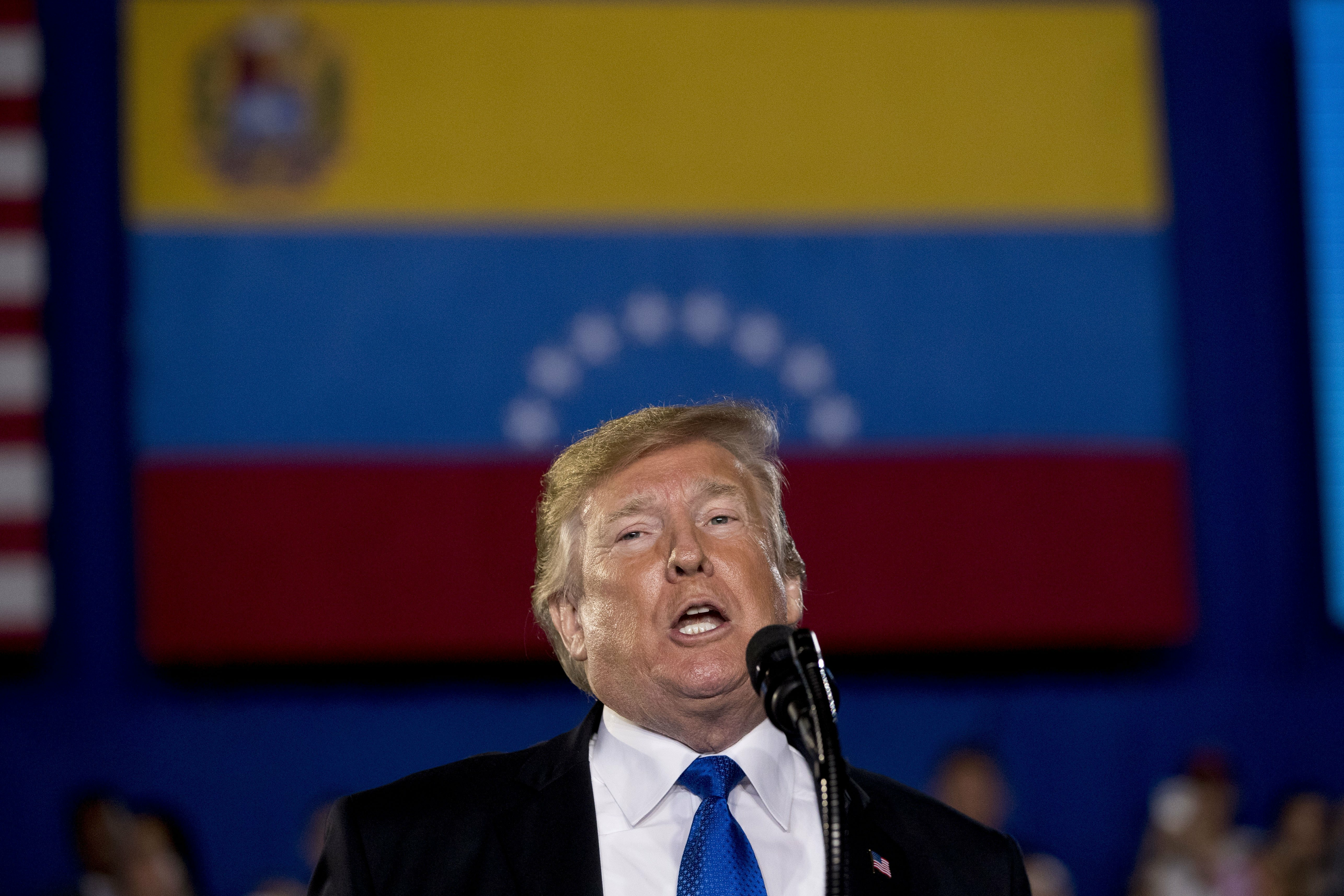 Trump in Florida rips Venezuelan socialism and previews a 2020 theme. Plus sanctuary cities, ACLU turmoil and spring training