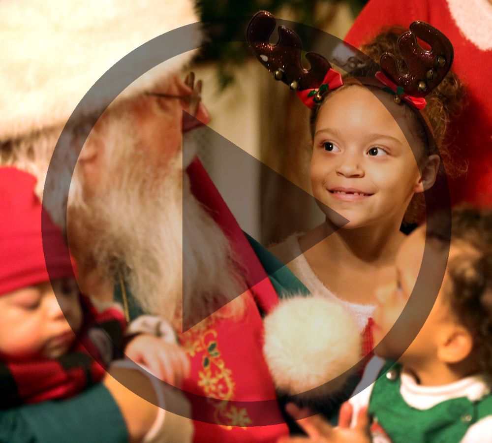 Santa Claus answers commonly asked questions, talks with children