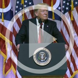 President Donald J. Trump speaks in Columbus