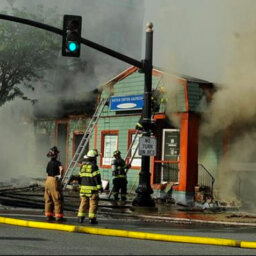 Natick battles fire on South Main Street
