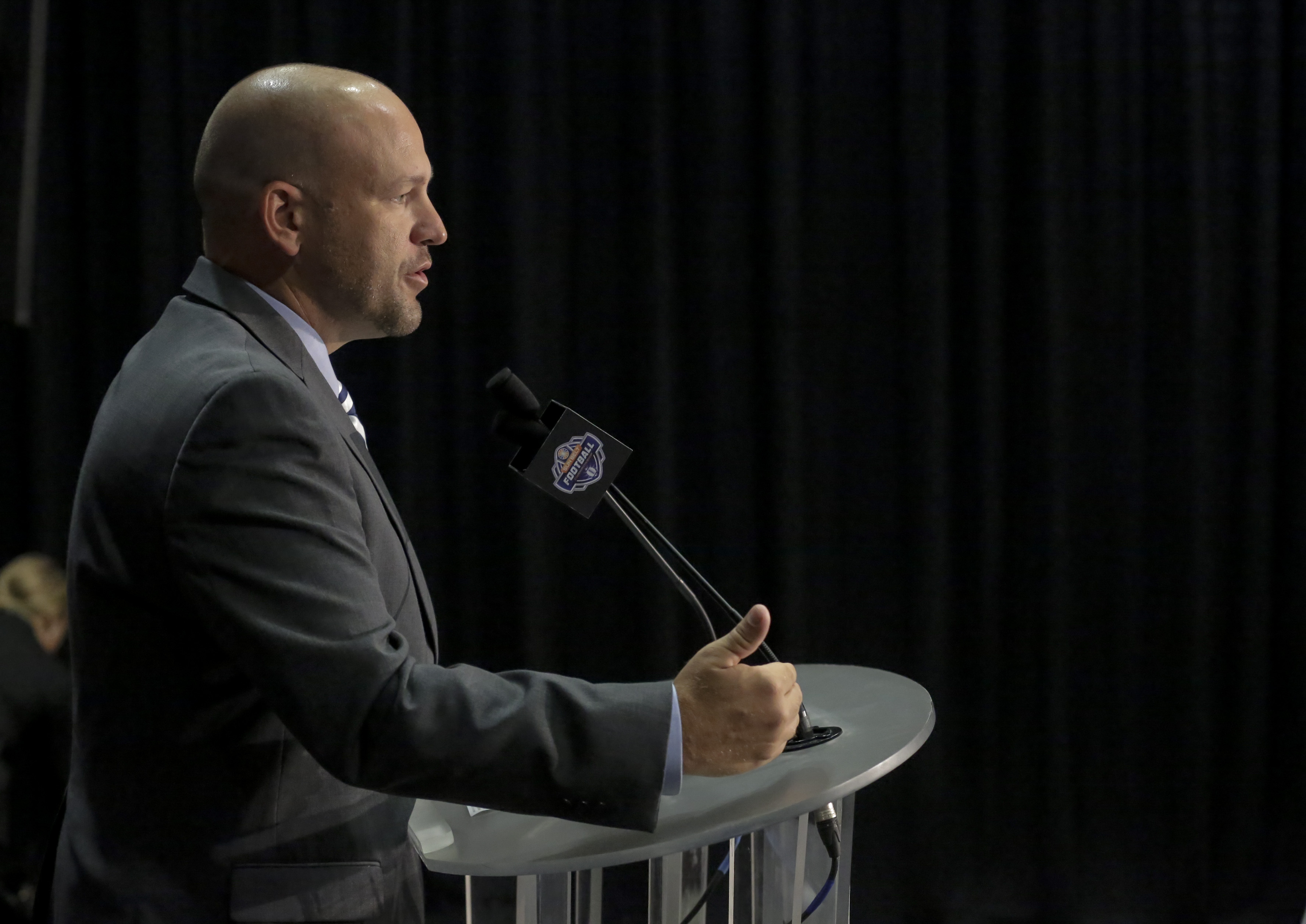 LISTEN: Chad Lunsford press conference for New Mexico St. game week (10/21/19)