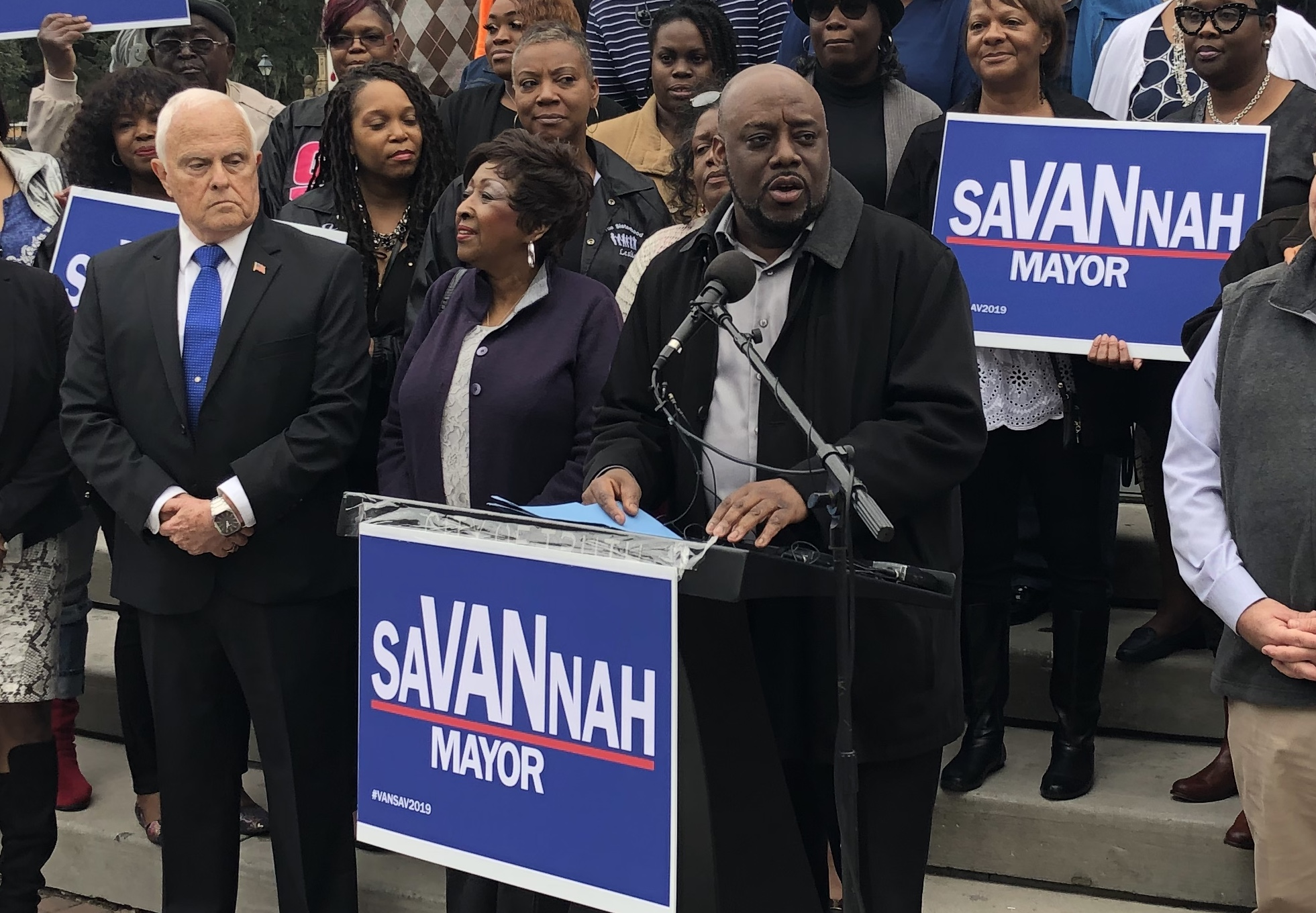 Savannah Alderman Van Johnson discusses his attendance at a meeting that barred white reporters