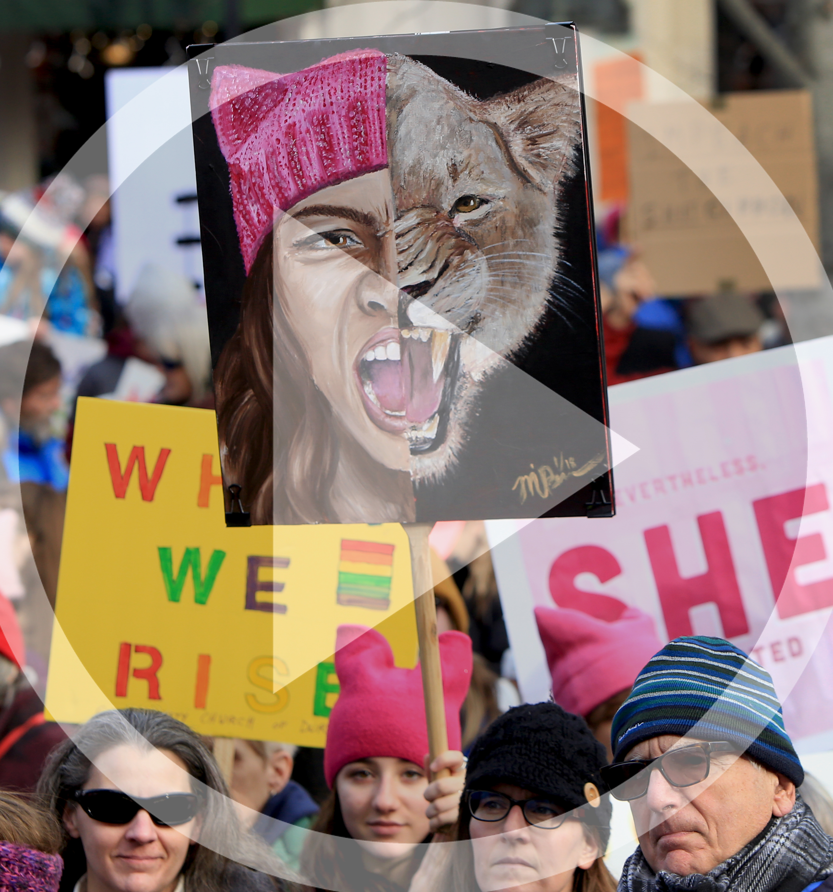 Voices from Women's March 2018 in Portsmouth