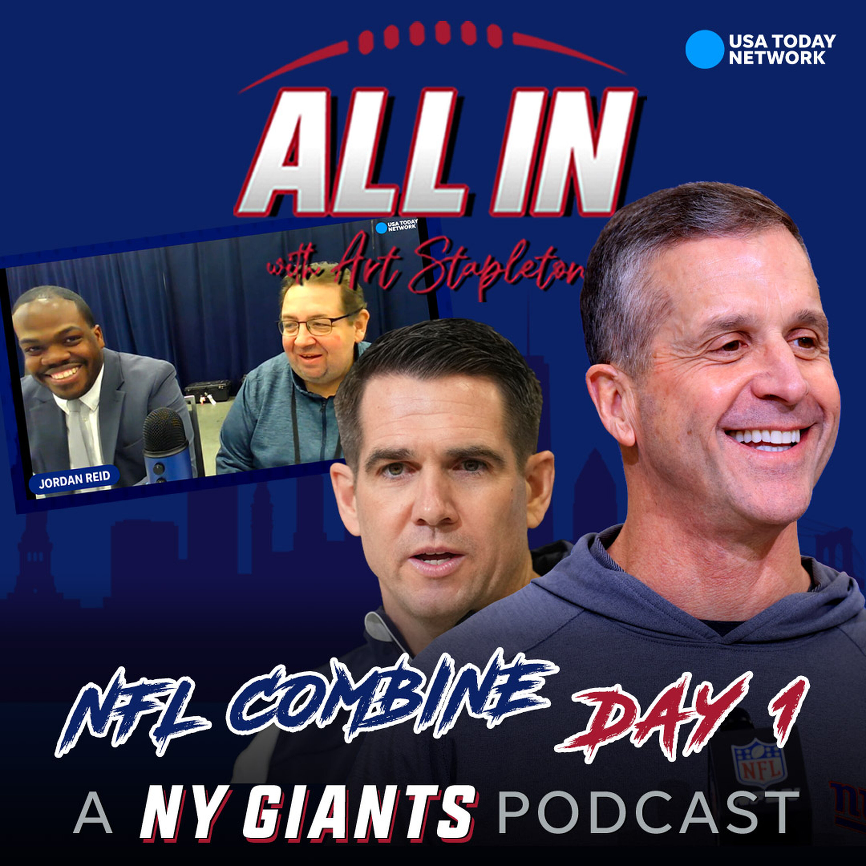 NFL Combine Day One: Joe Schoen, John Harbaugh, ESPN's Jordan Reid, and more