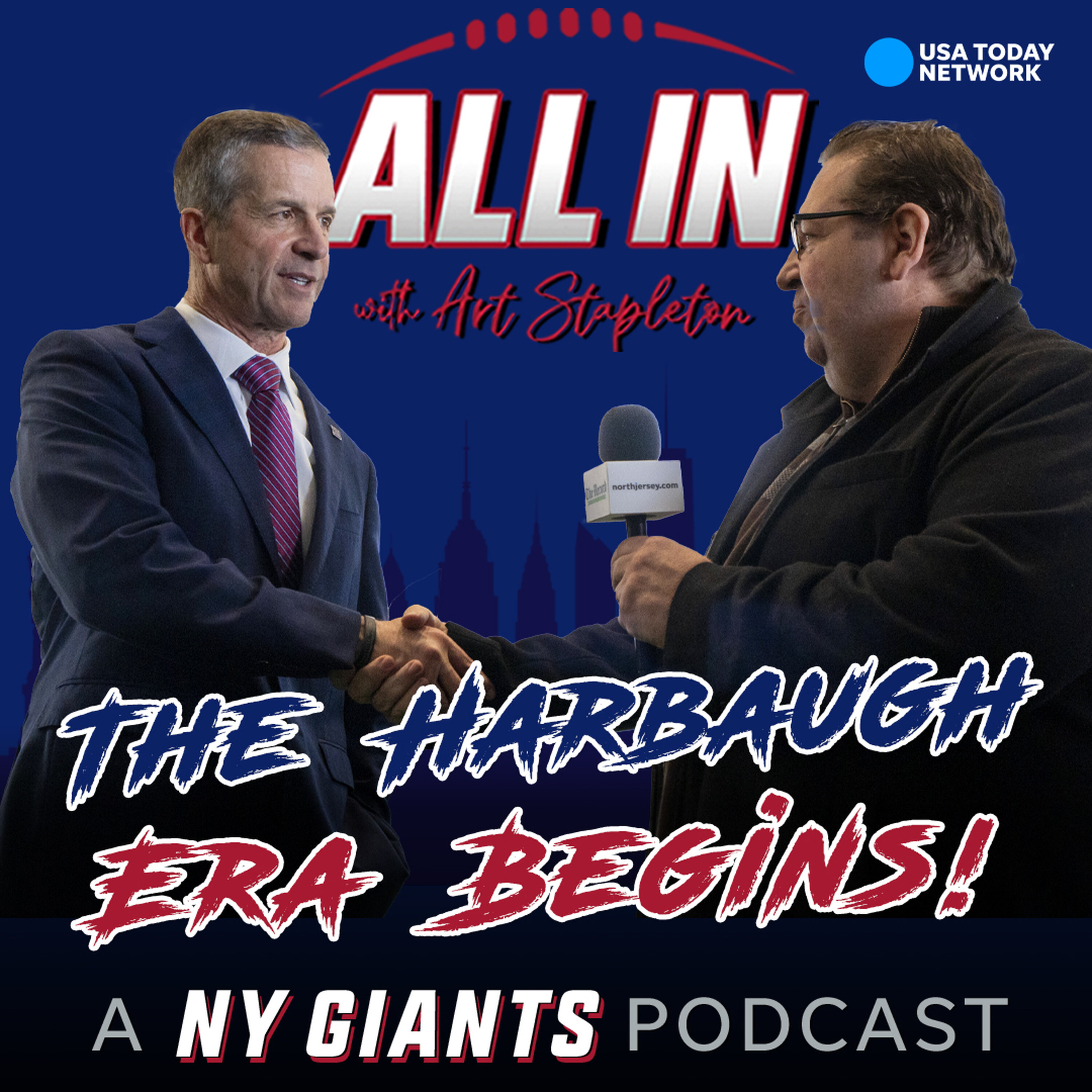 All In at the John Harbaugh press conference at 1925 Giants Drive