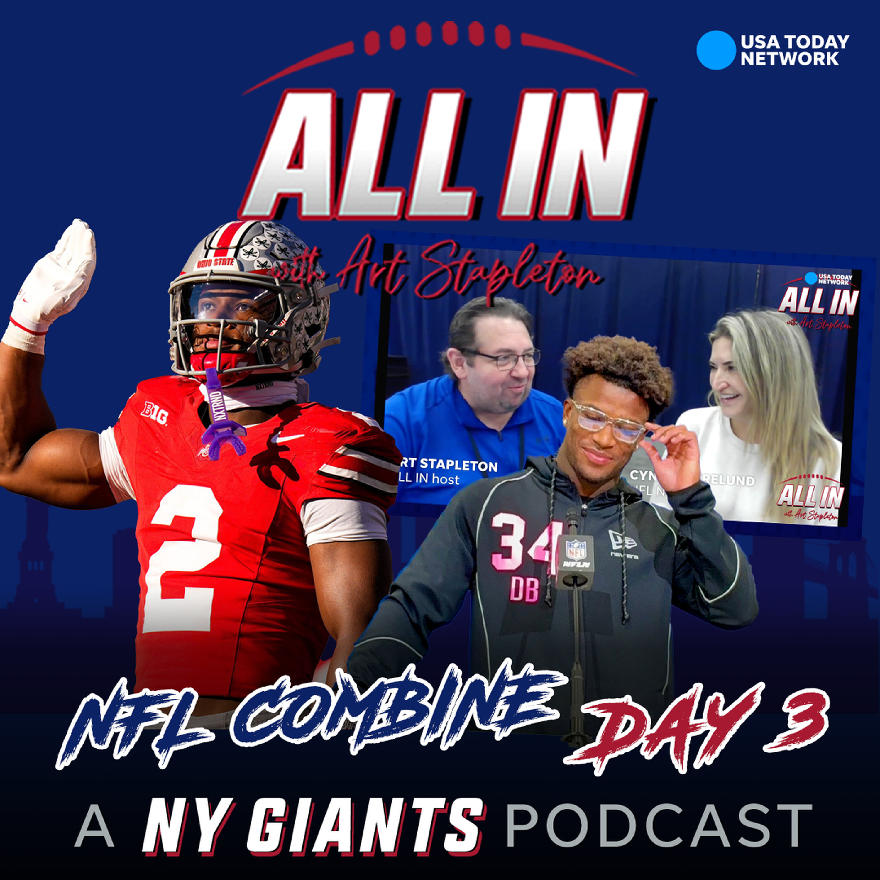 NFL Combine Day Three: NFL Network’s Cynthia Frelund, Caleb Downs, and more