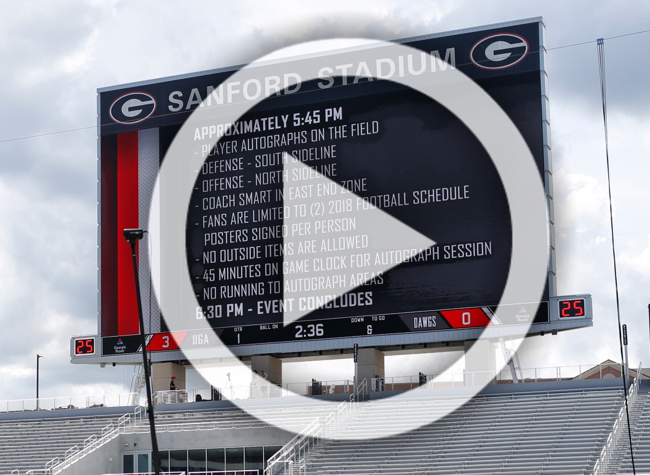 Sanford seating, schedules and the SEC (Aug. 20, 2020)