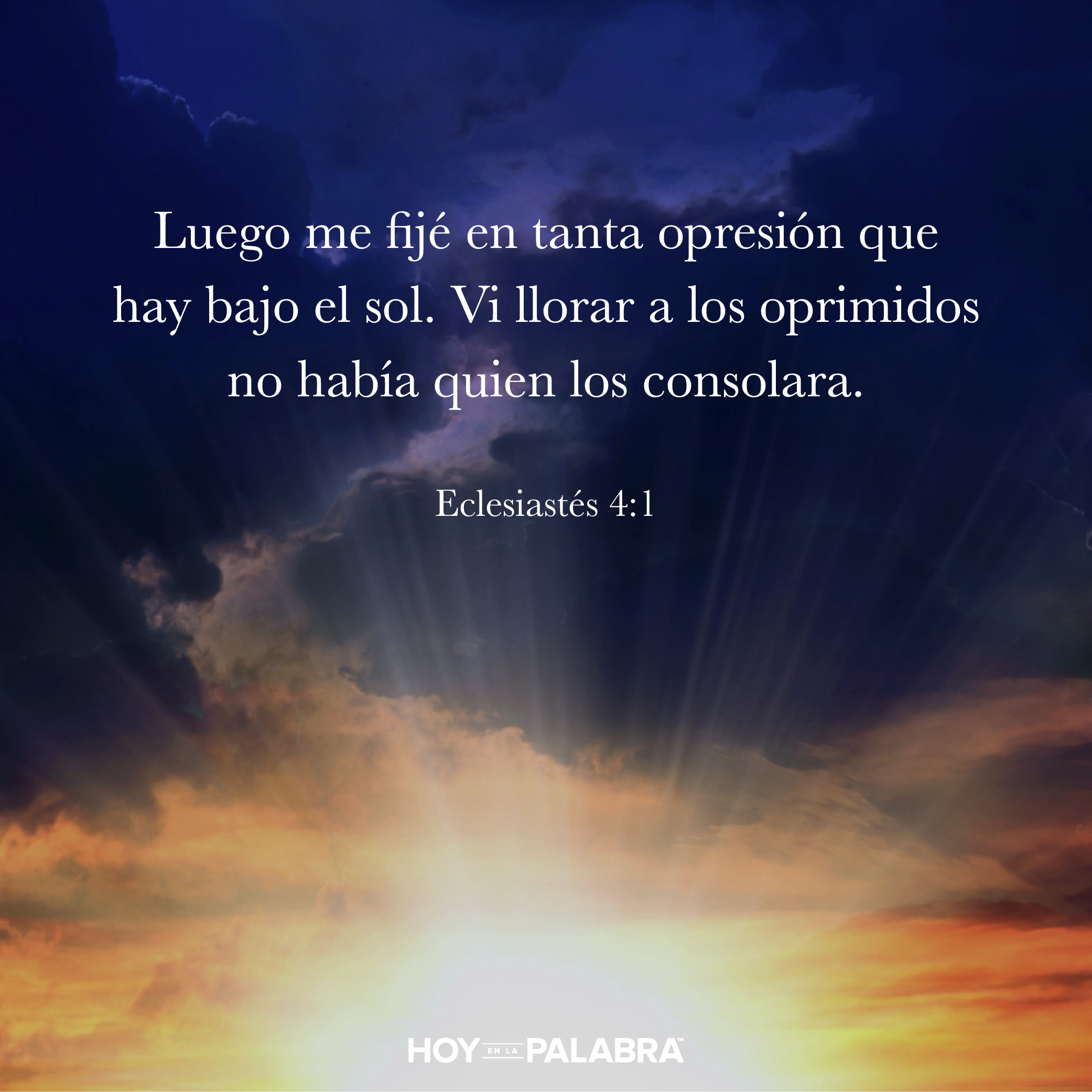 EL LLANTO DE LOS OPRIMIDOS