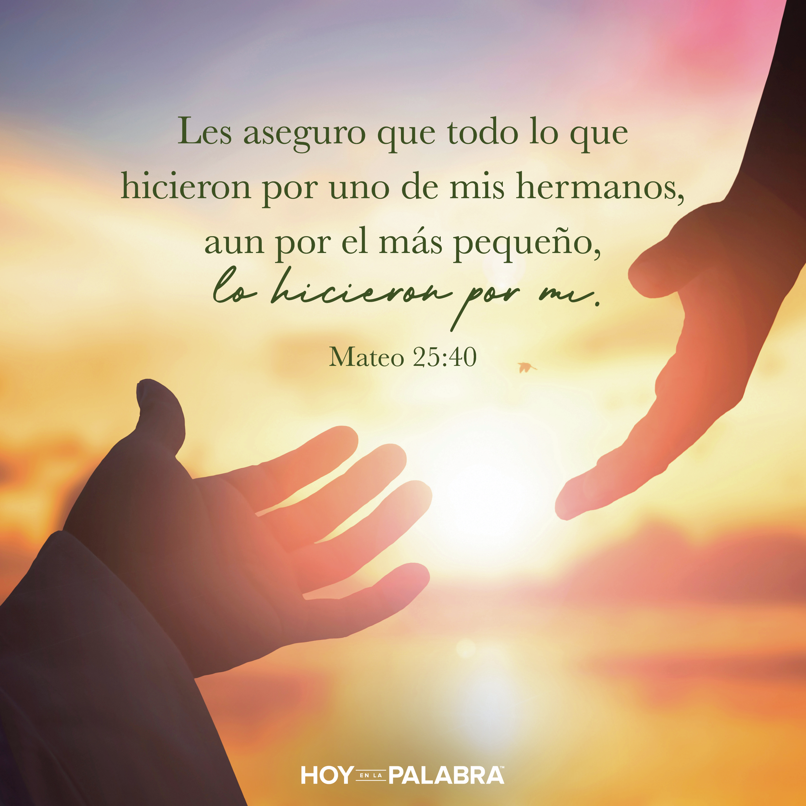 LA PRESENCIA DE DIOS AL SERVIR A LOS DEMÁS