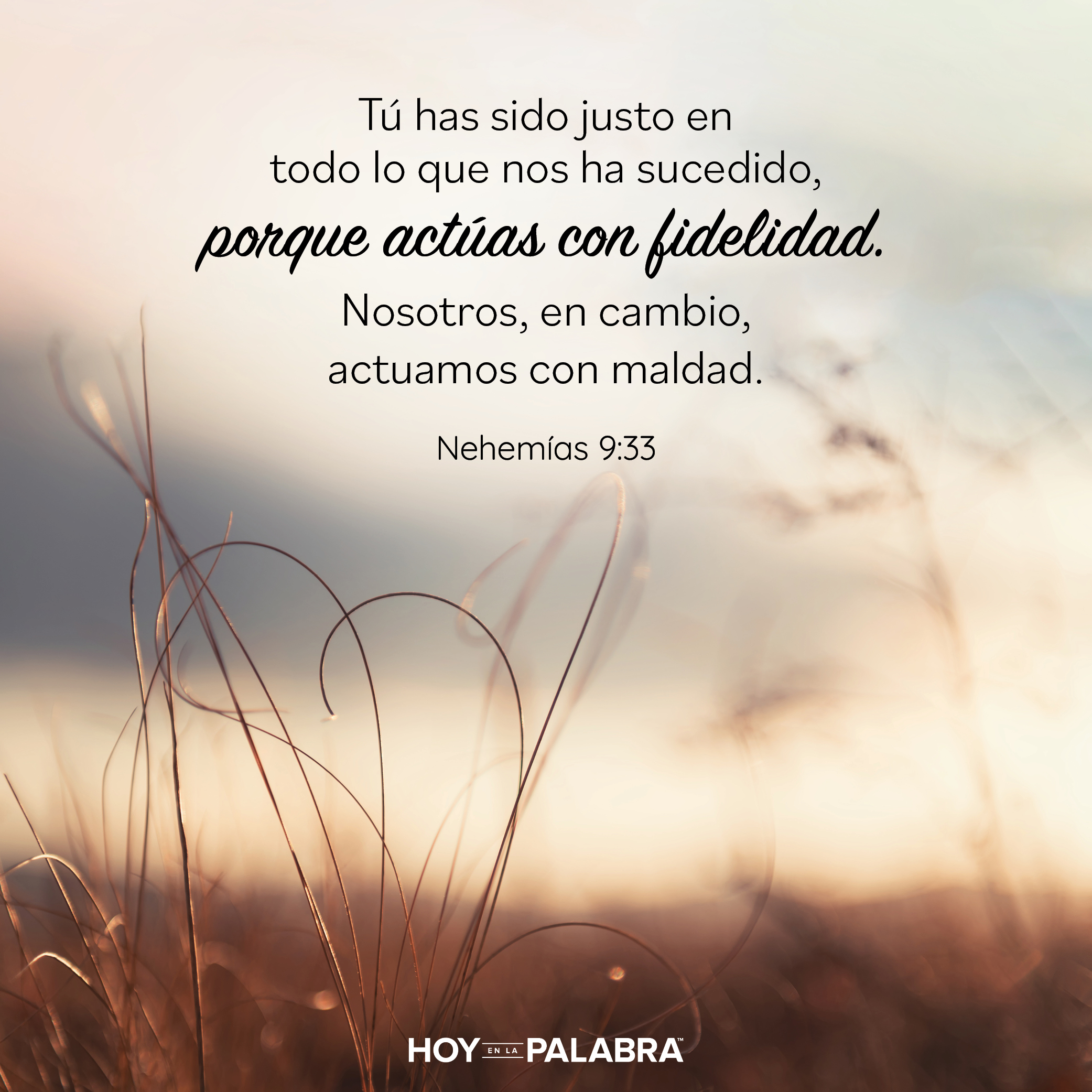 La fidelidad de Dios