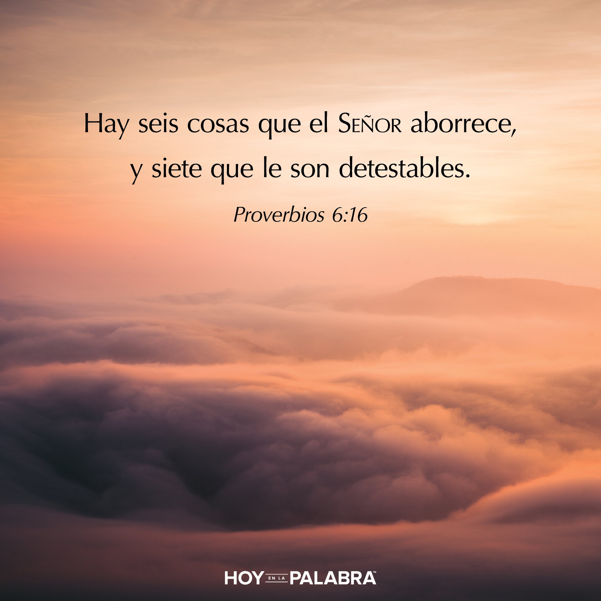 Lo que odia el Señor