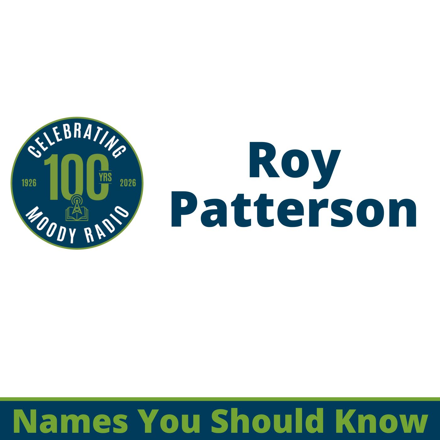 Roy Patterson | Names You Should Know