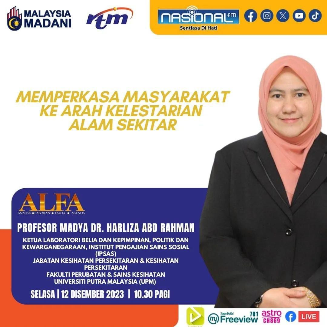 10:27 am - NASIONALfm : ALFA 102 MEMPERKASA MASYARAKAT KE ARAH KELESTARIAN ALAM SEKITAR