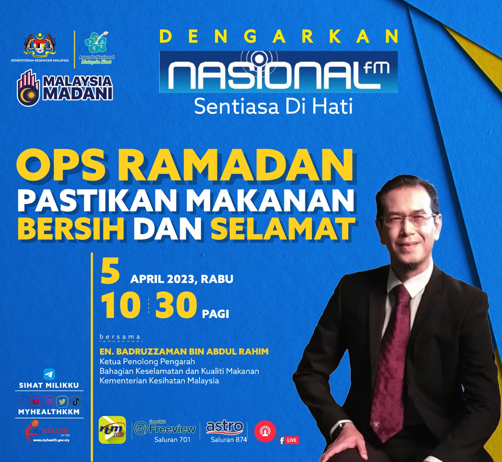NASIONALfm : ALFA 102 : OPS RAMADAN PASTIKAN MAKANAN BERSIH DAN SELAMAT