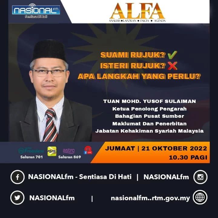 NASIONALfm : ALFA 102 - SUAMI RUJUK, ISTERI RUJUK, APA LANGKAH YANG PERLU episode artwork