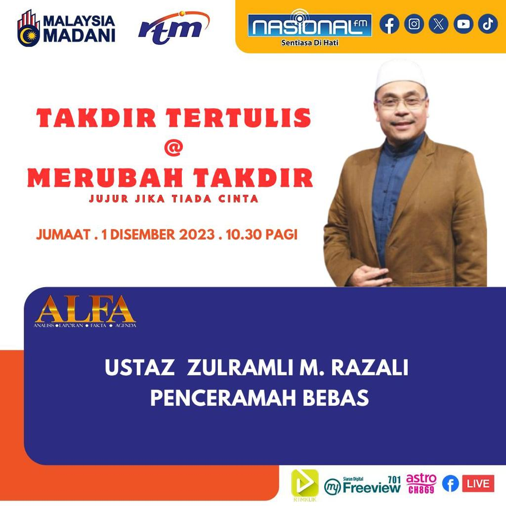 10:27 am - NASIONALfm : ALFA 102 TAKDIR TERTULIS @ MERUBAH TAKDIR episode artwork