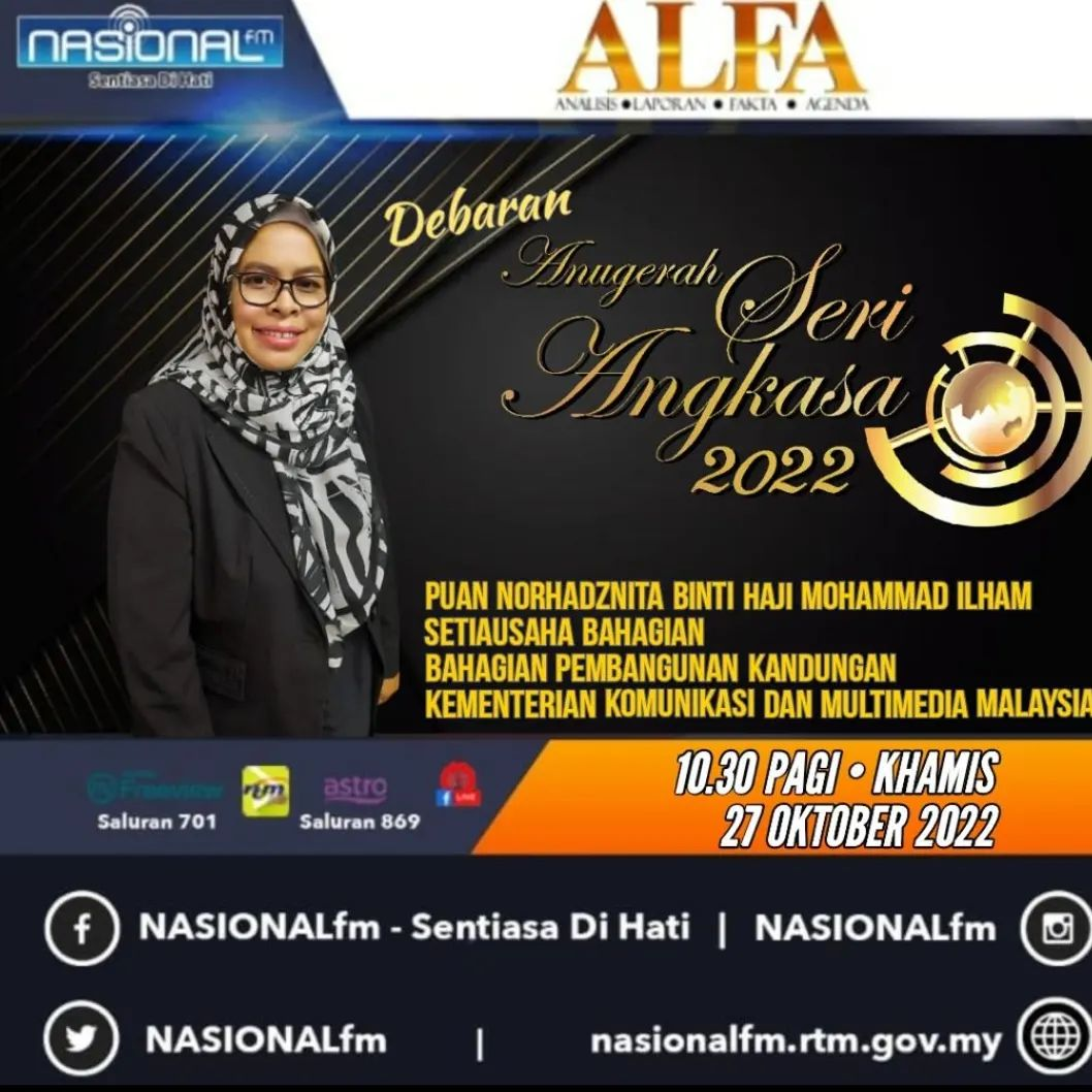 NASIONALfm : ALFA 102 - DEBARAN ANUGERAH SERI ANGKASA 2022