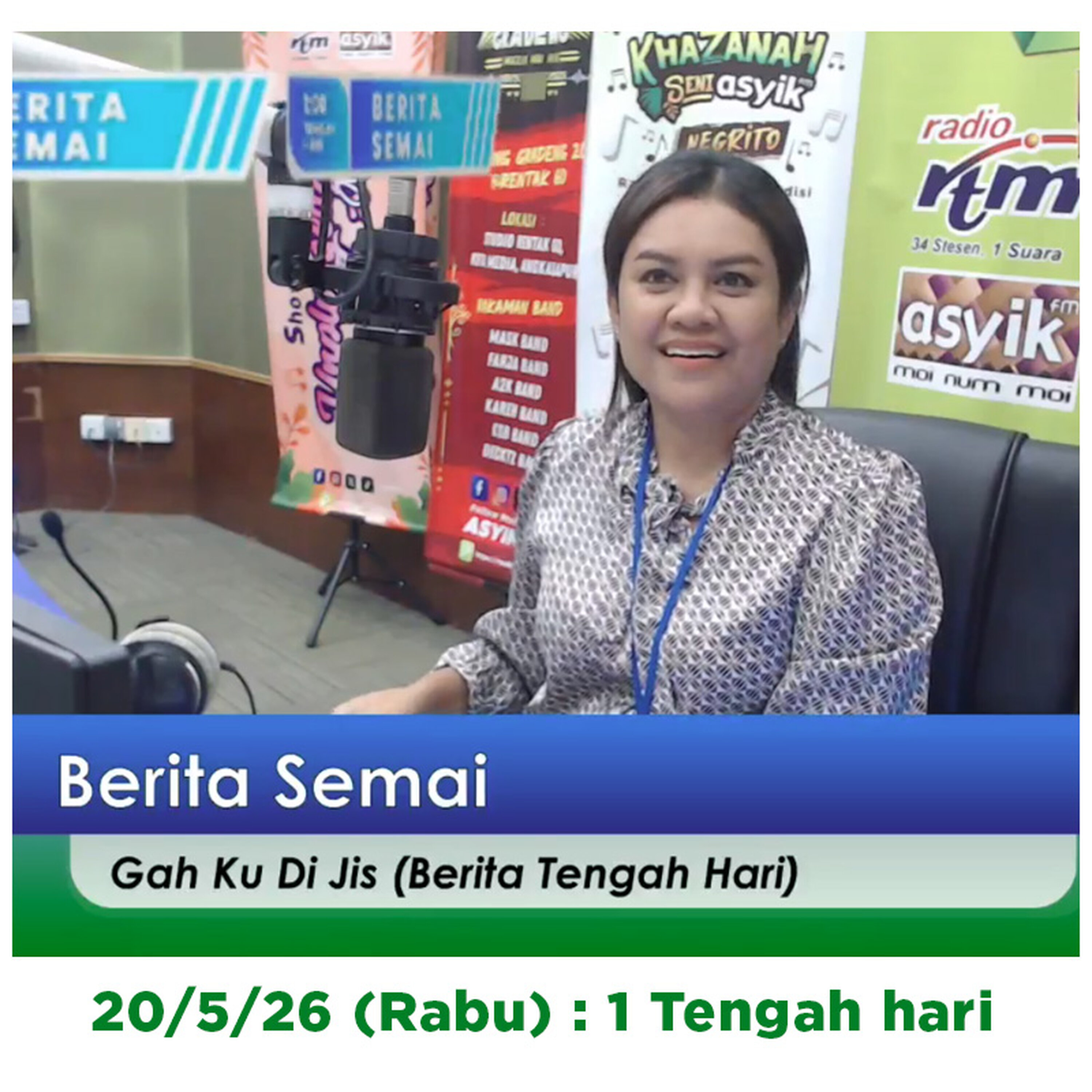Bos Ramona buat 'comeback' selepas 3 tahun tak baca Berita Dialek Orang Asli..