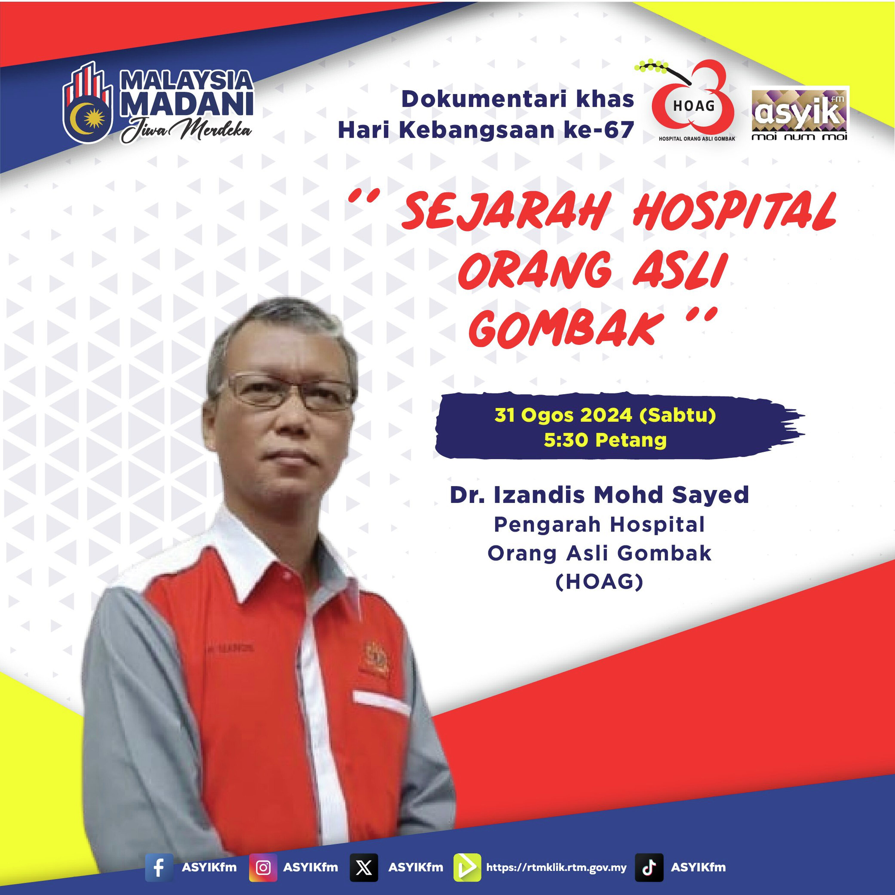 SEJARAH HOSPITAL ORANG ASLI GOMBAK 🚑