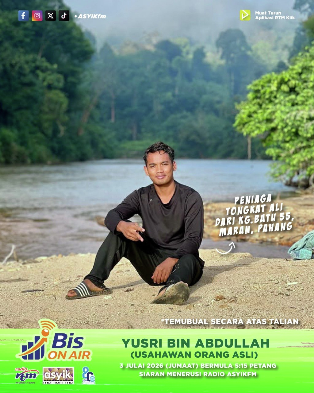 Perniagaan Tongkat Ali bersama usahawan Orang Asli Semoq