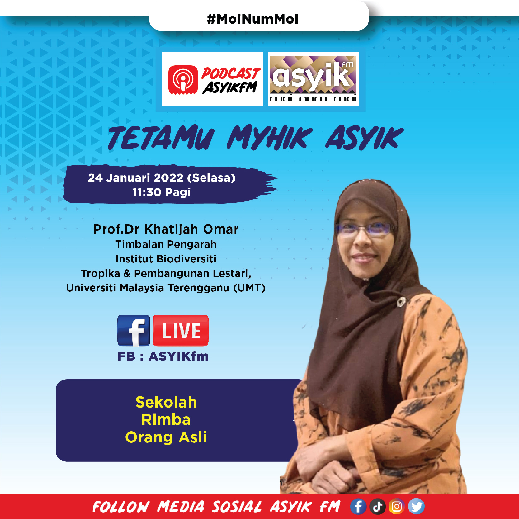 Myhik Asyik (Temubual Tetamu Farmasi, Kesihatan, Isu Kesihatan, Agensi Kerajaan & Swasta serta Aspirasi Jiwa (Motivasi)