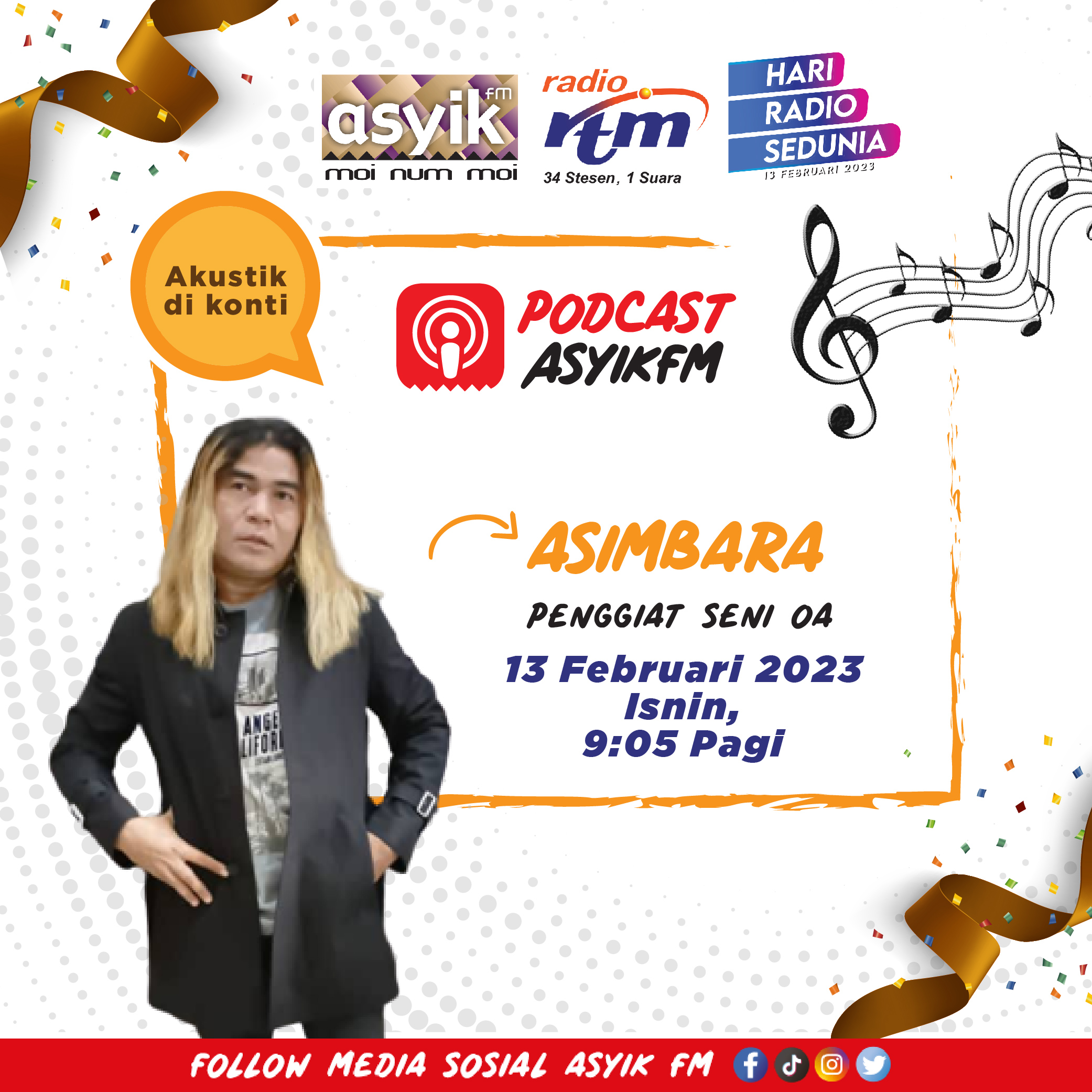 ASIMBARA Unplugged Hari Radio Sedunia 2023