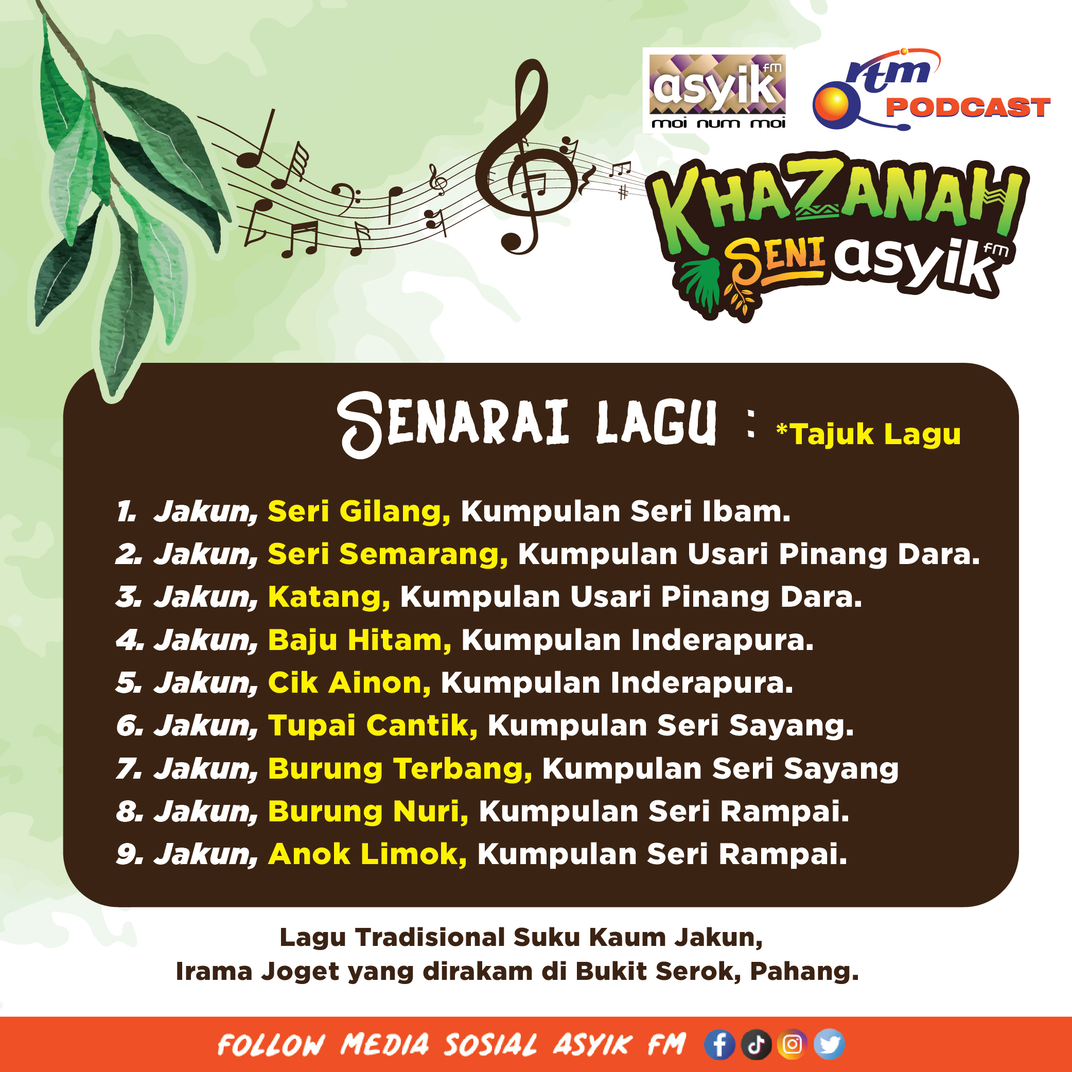 Khazanah Seni ASYIKfm 2023 (Jakun) Siri 1