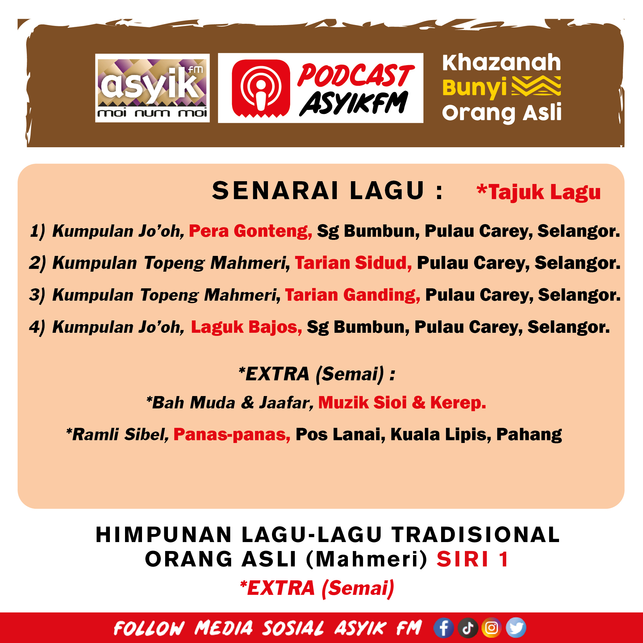 Khazanah Bunyi Orang Asli