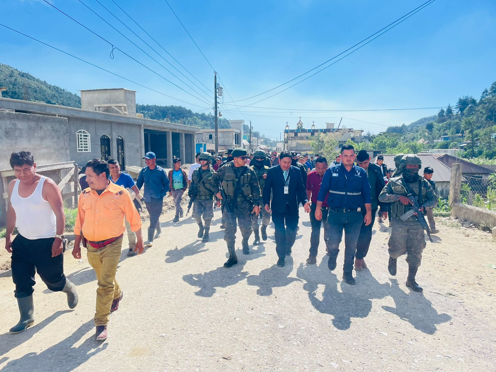 Conflicto en Nentón es mediado por Ejército, PNC y PDH