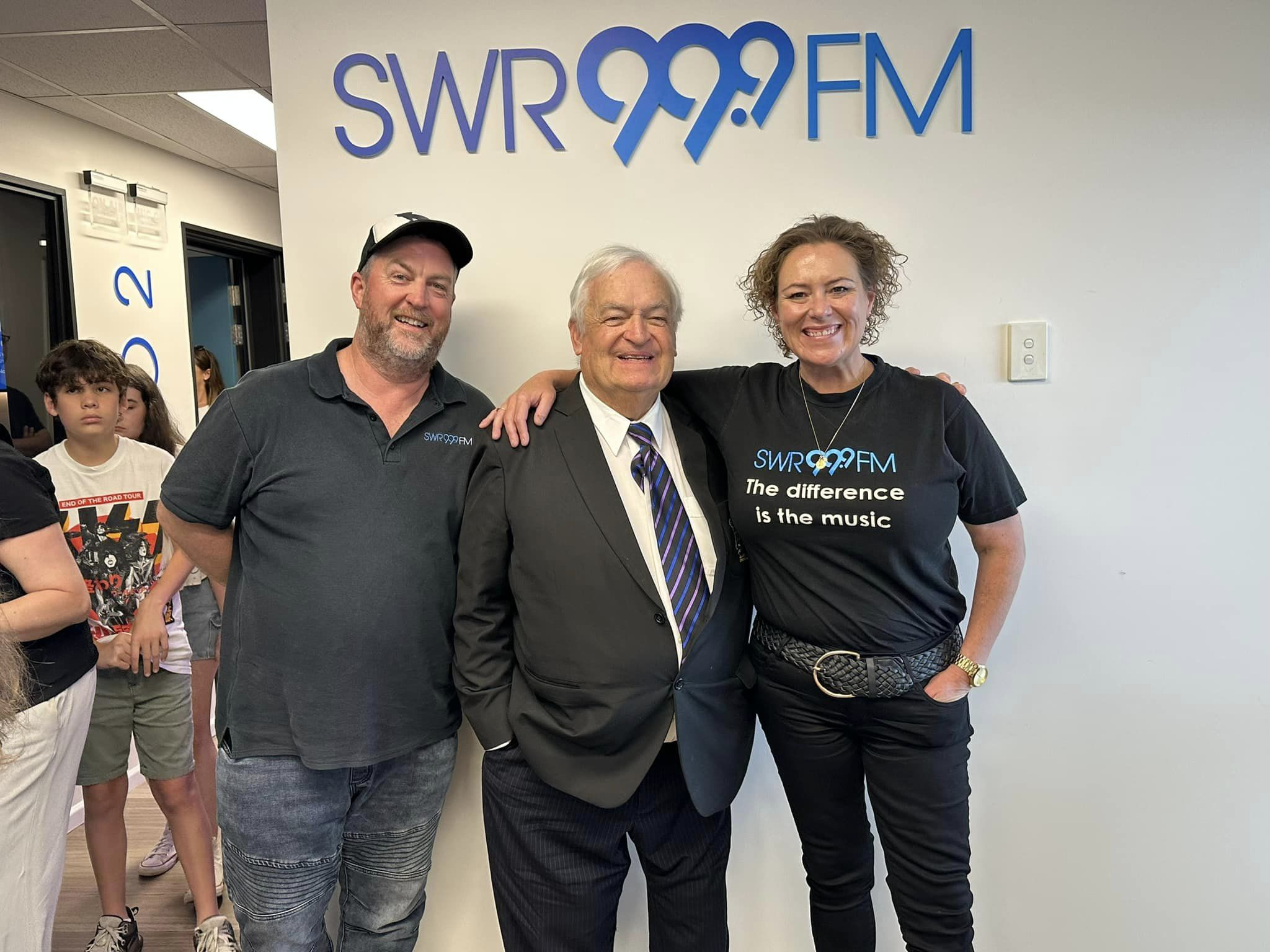 Busco and Linden chat to Mayor of Blacktown Tony Bleasdale