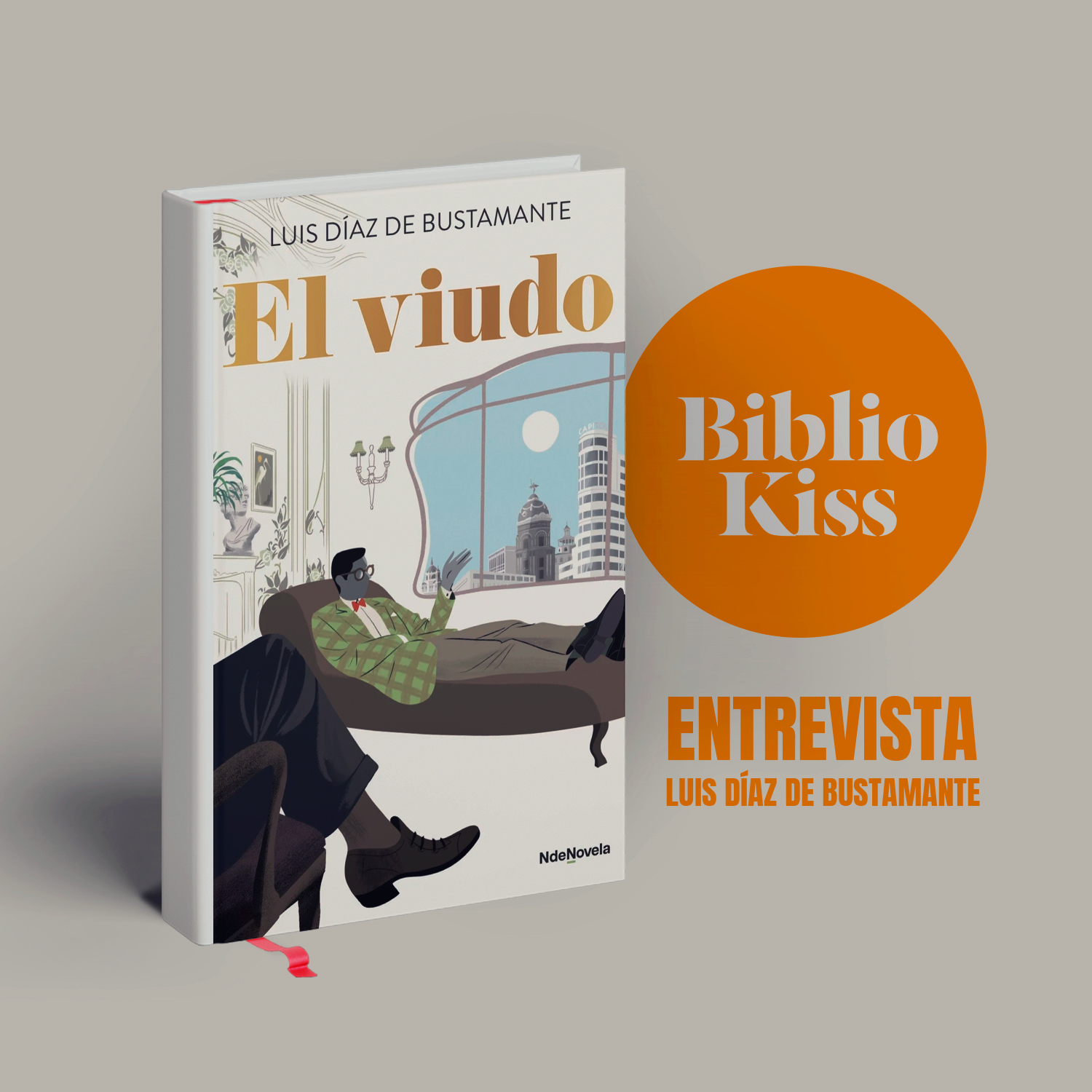 Luis Díaz de Bustamante debuta como escritor con "El viudo"