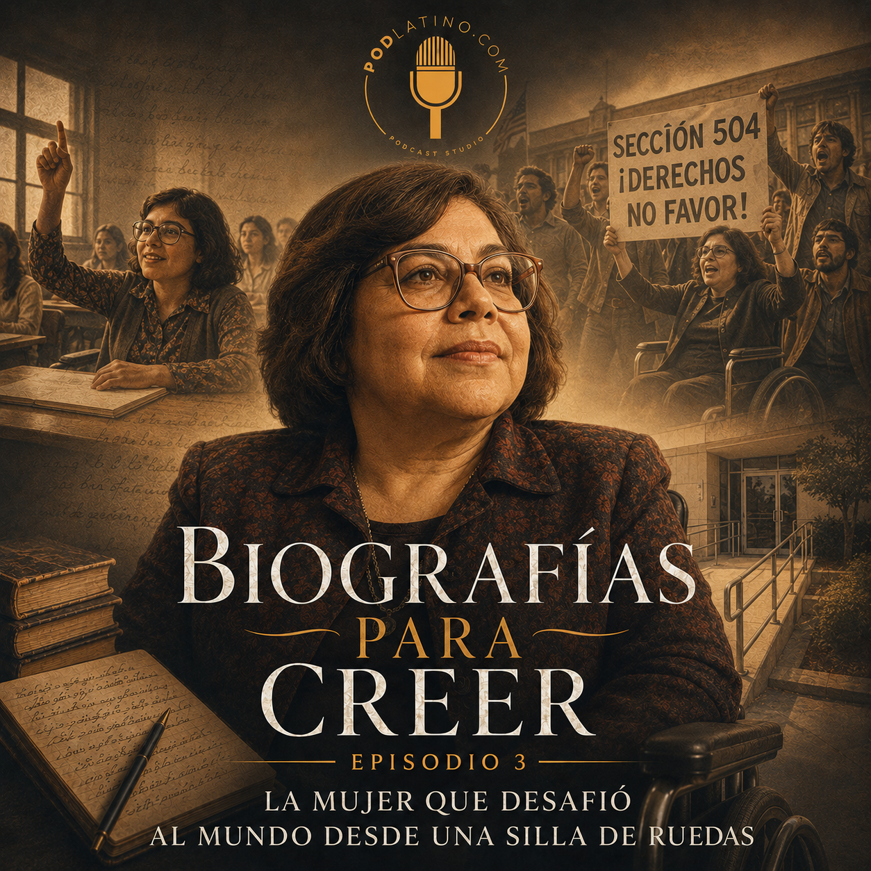 La mujer que desafió al mundo desde una silla de ruedas episode artwork
