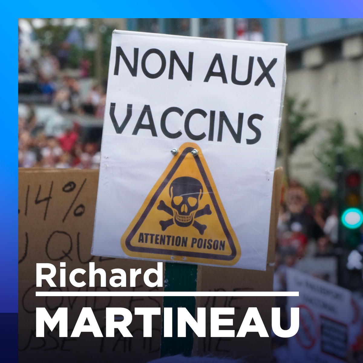 Le mouvement antivax : une nouvelle psychose collective, dit Romain Gagnon