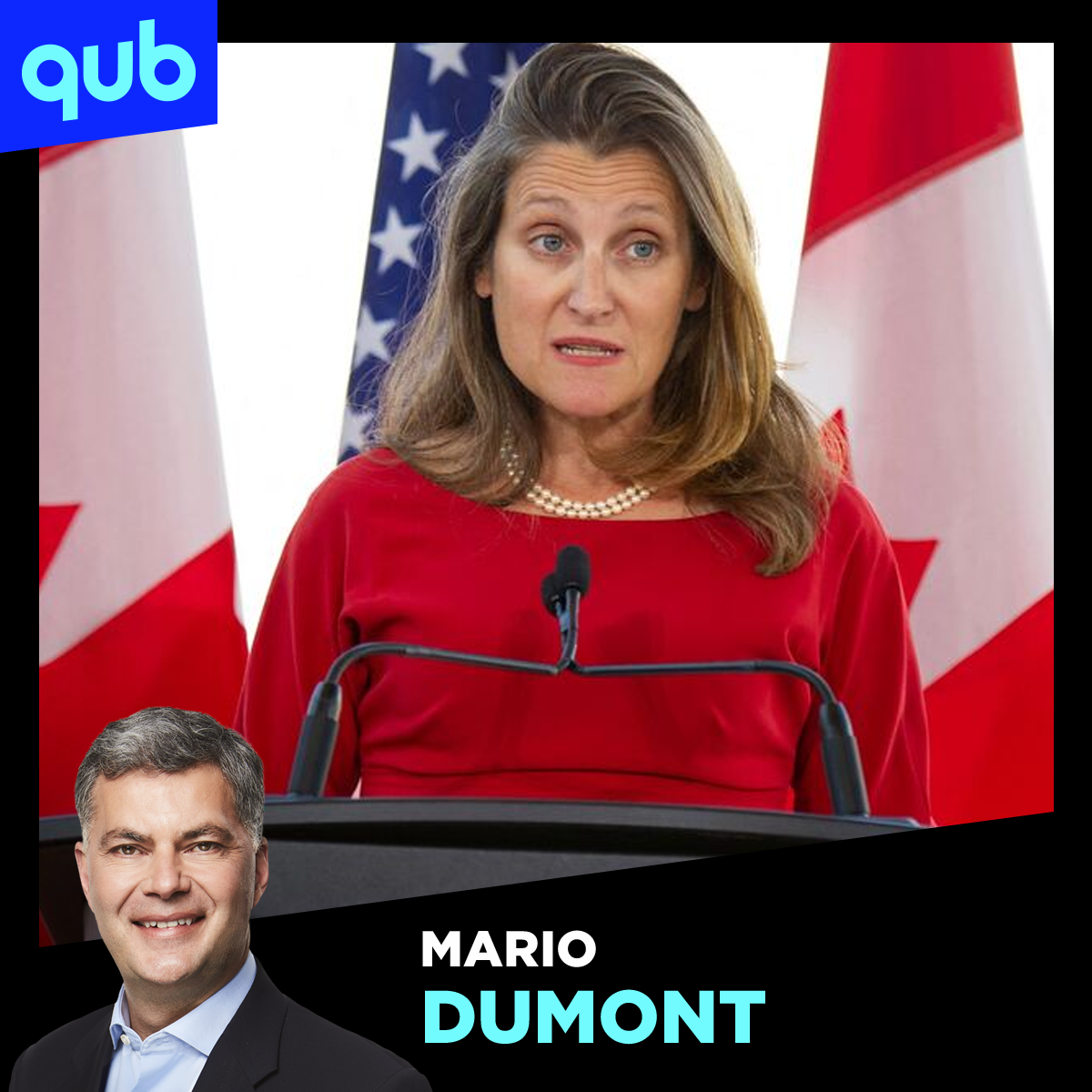 Chrystia Freeland «dit N’IMPORTE QUOI!», déplore Francis Gosselin 