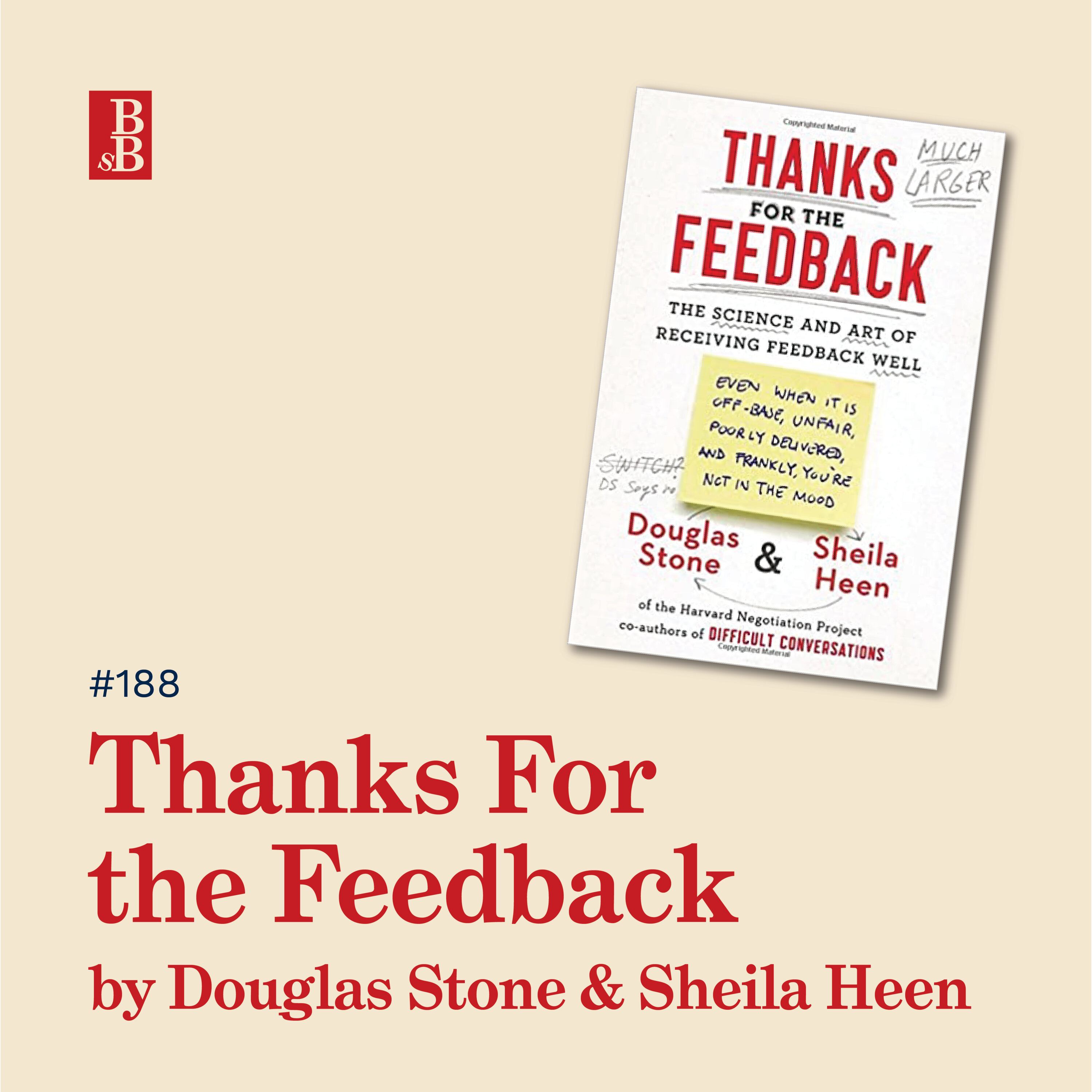 Thanks for the Feedback by Douglas Stone and Sheila Heen: why feedback is like a gift and a colonoscopy Image