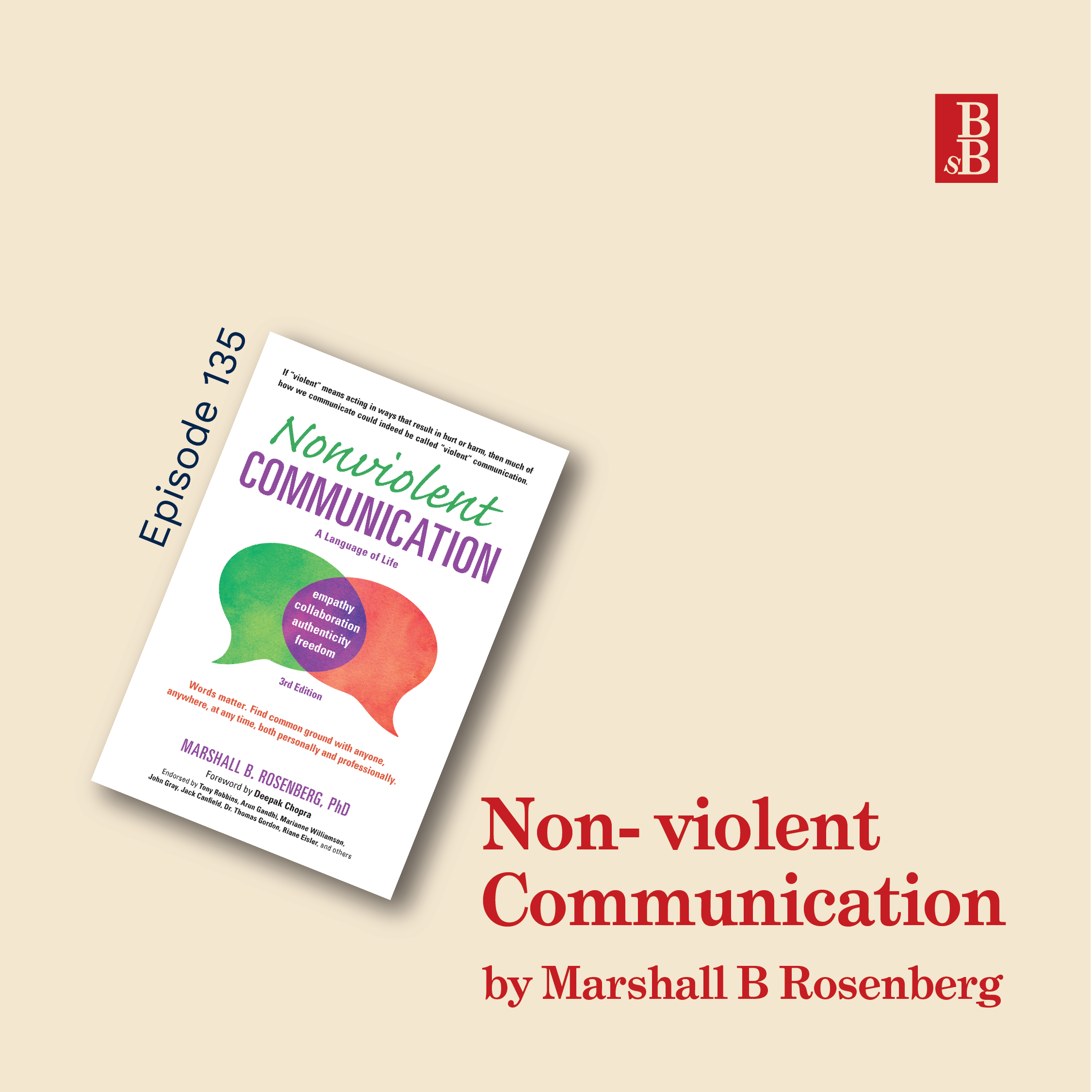 Nonviolent Communication by Marshall B Rosenberg: how to take personal responsibility for your feelings