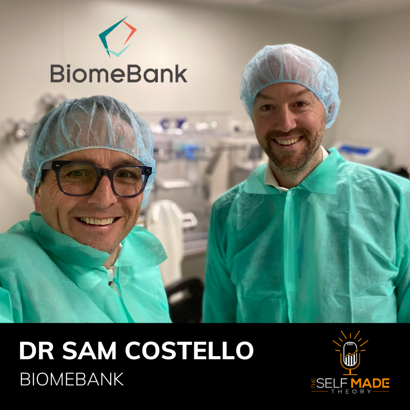 Dr Sam Costello created a Poo Bank "BiomeBank"