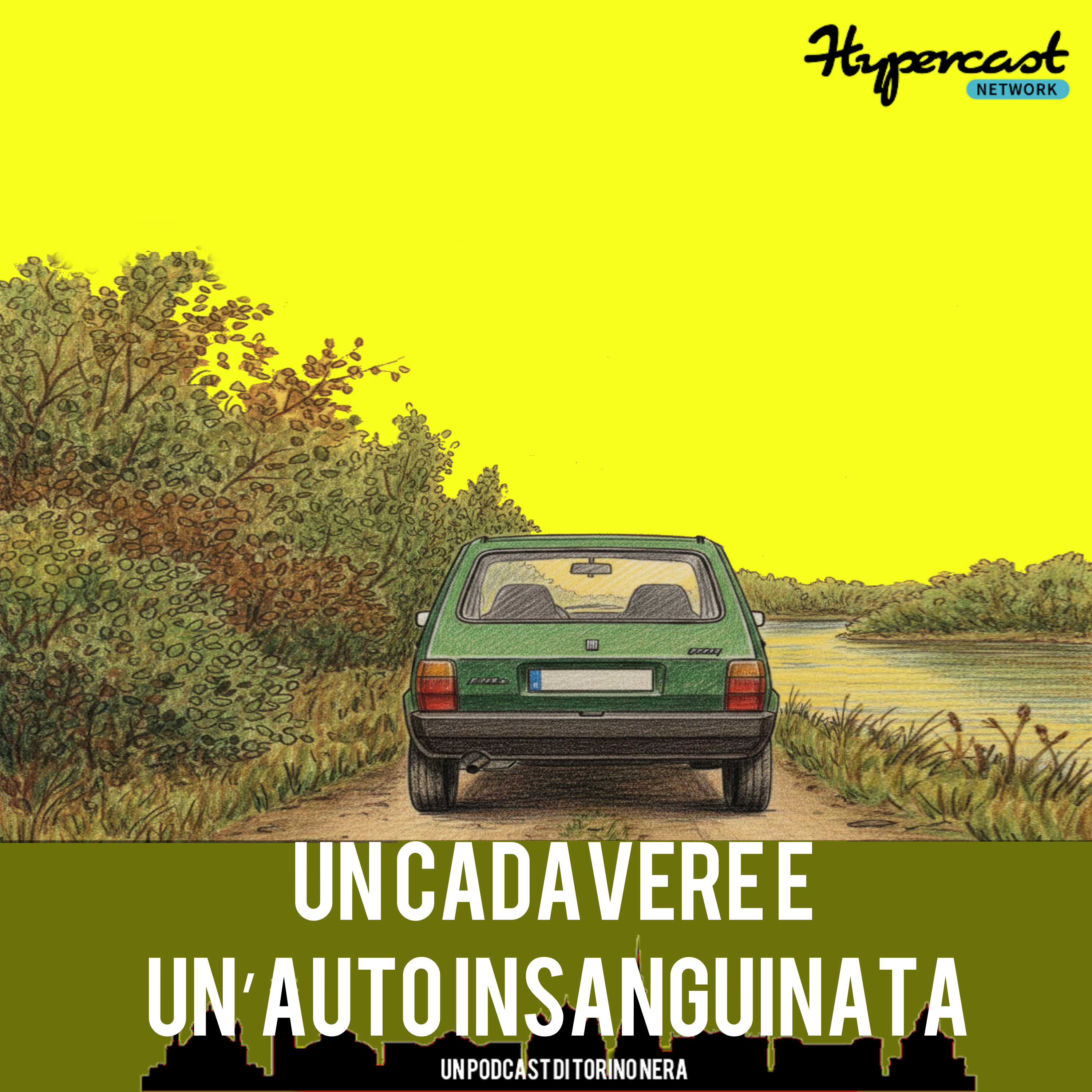 Un cadavere e un'auto insanguinata