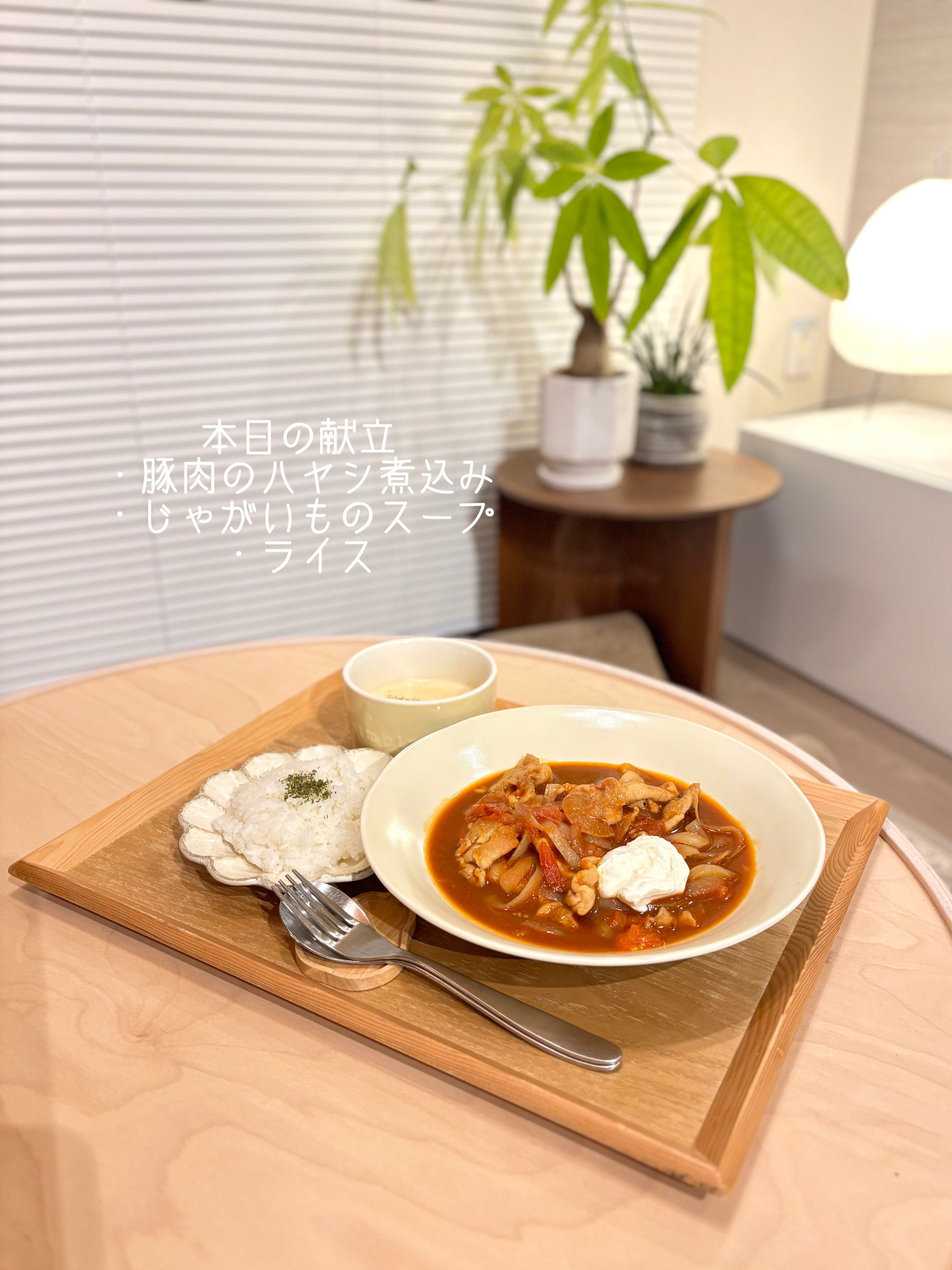 まなみごはん#89「豚肉のハヤシ煮込み」