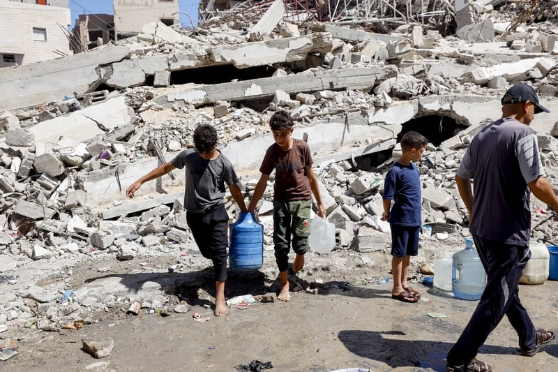 Thumbnail for Children in Gaza suffering due to food blockade