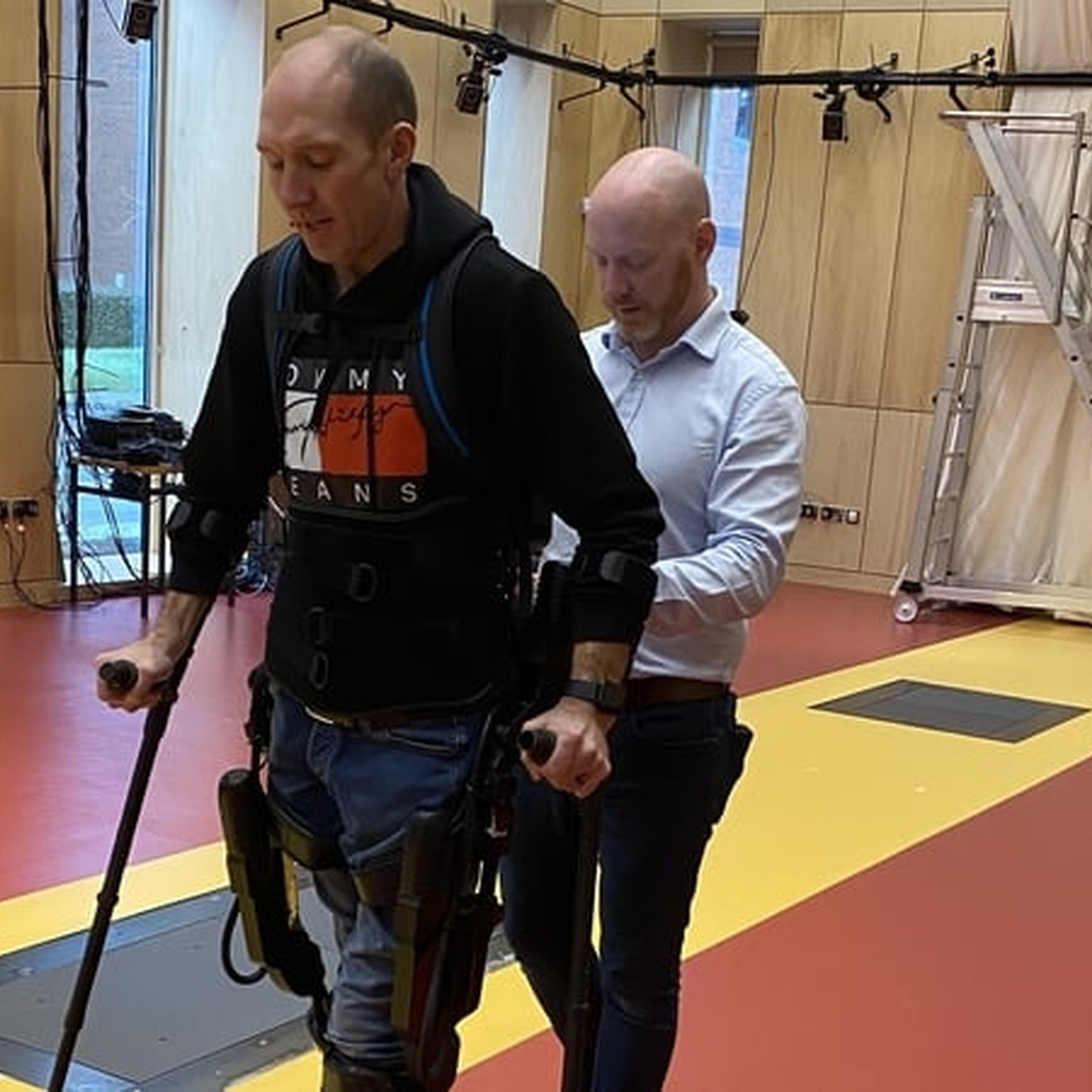 Wheelchair user says exoskeleton experience 'incredible' Wheelchair user says exoskeleton experience 'incredible'