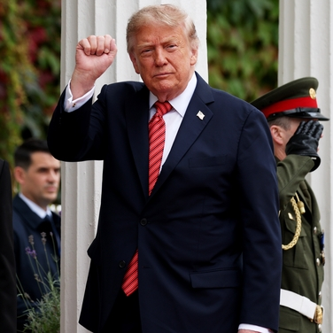 Trump visit: "There will be huge relief and satisfaction" episode artwork