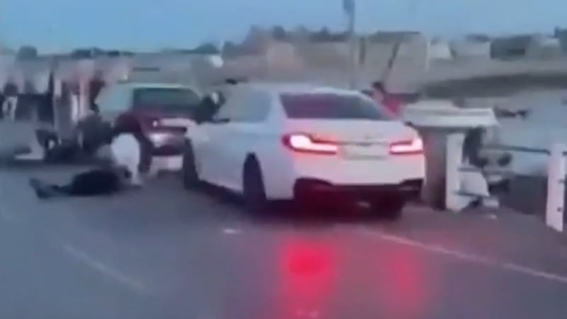 Man held over Dublin incident where car driven at group