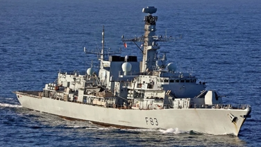 Submarine hunting British warship and helicopter patrolling off Wicklow coast