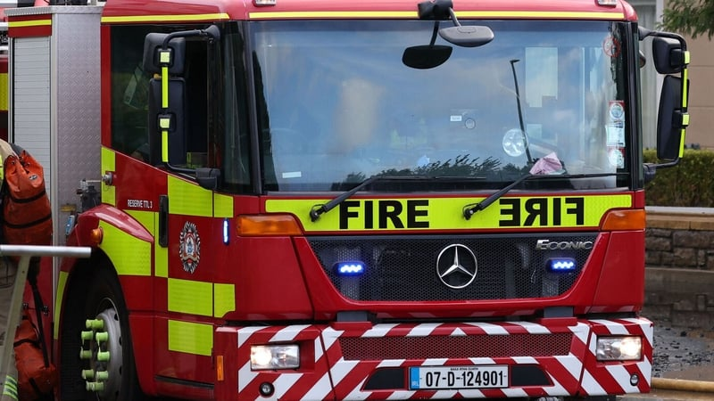 Active fire at Djouce Forest in Wicklow
