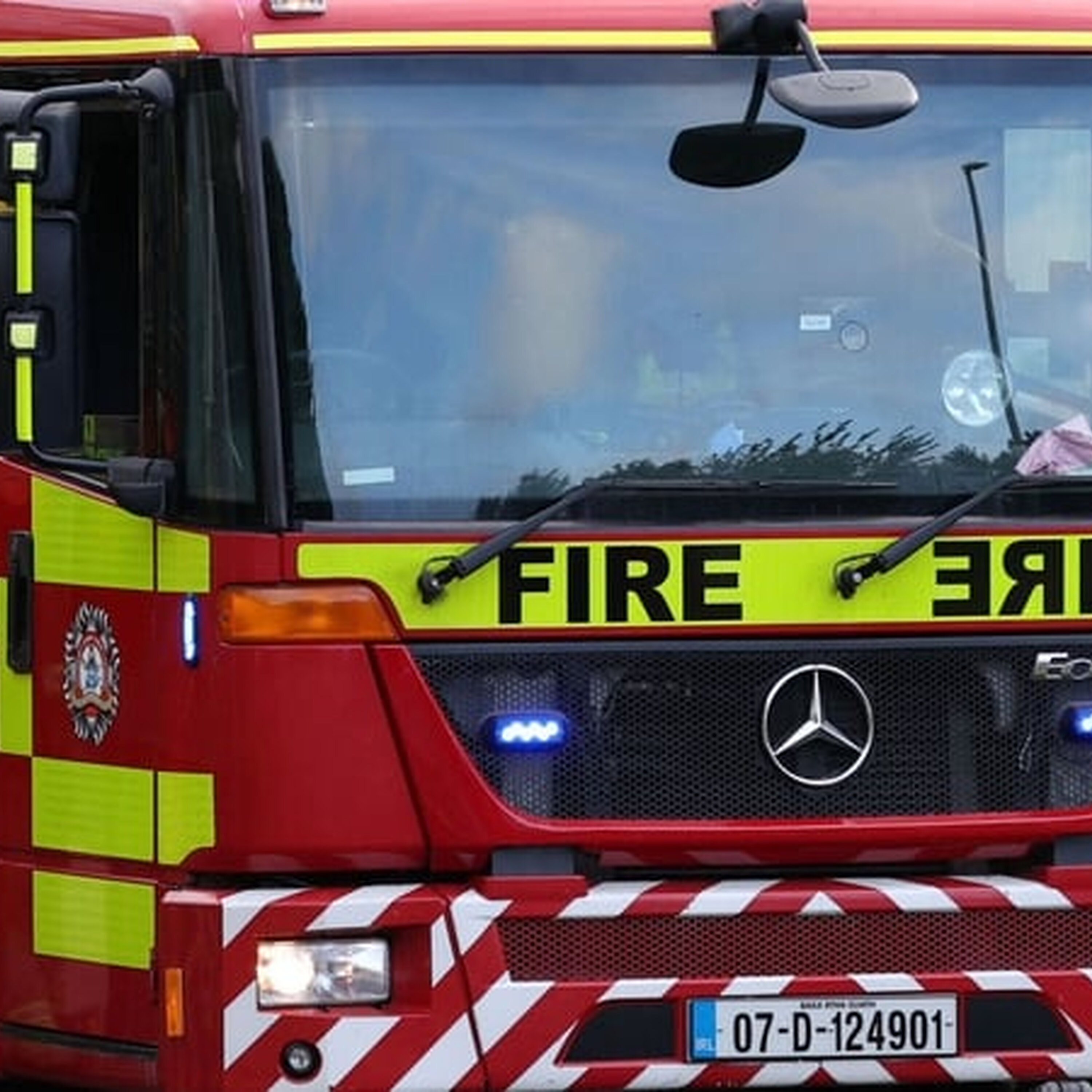 Active fire at Djouce Forest in Wicklow