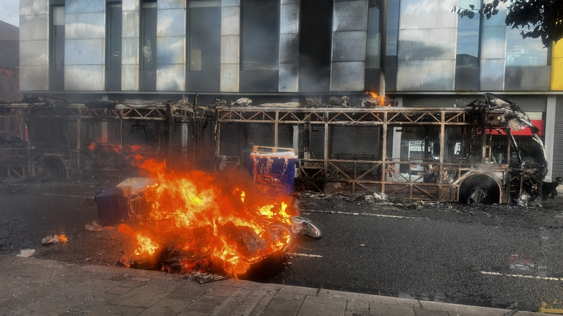 "I seen our shop burning on the news"