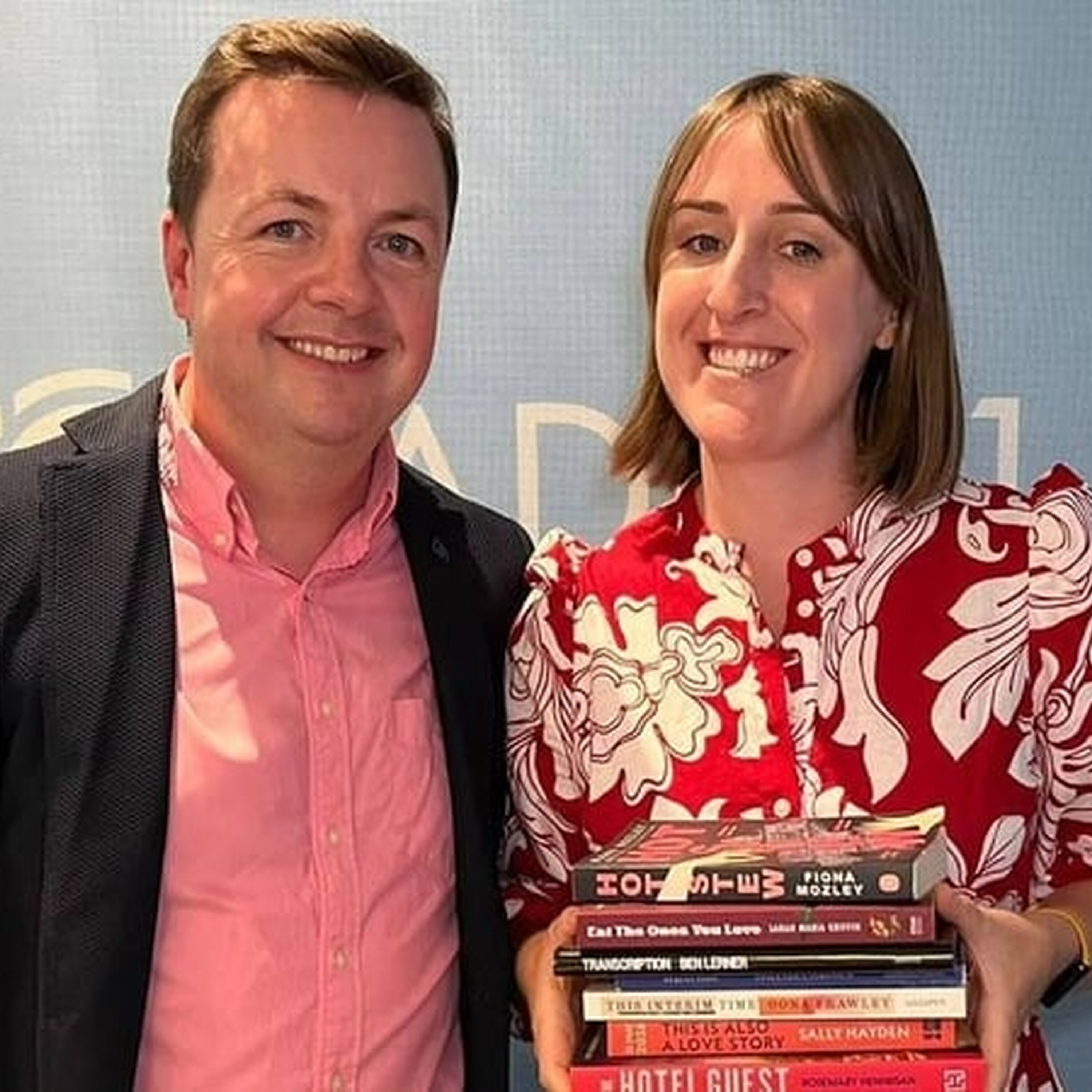 Catherine Prasifka with books to get you back reading
